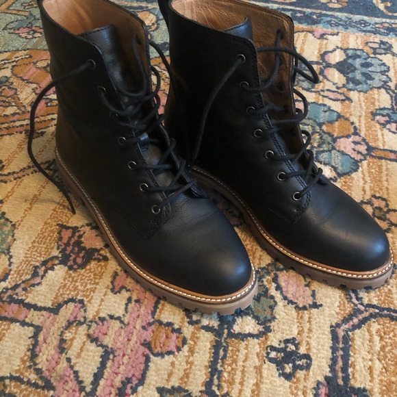 Madewell Clair Lace-up Boot in Black - Picture 5 of 7